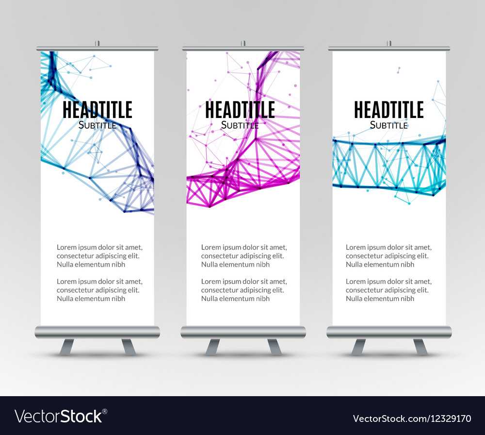 Banner Stand Design Template With Abstract Regarding Banner Stand Design Templates