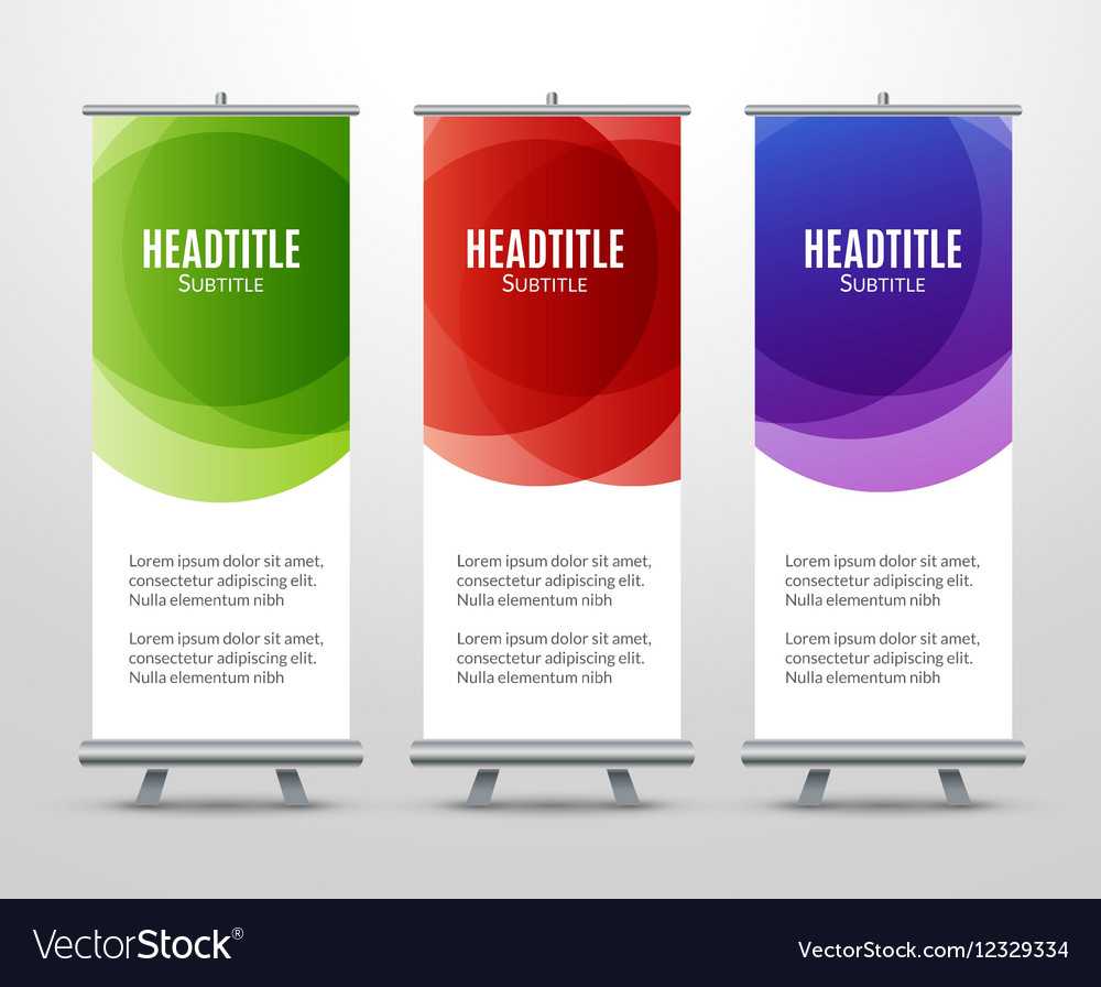 Banner Stand Design Template With Abstract With Banner Stand Design Templates