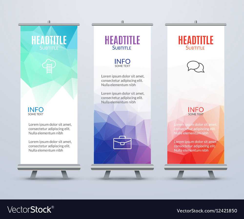 Banner Stand Design Template With Abstract Within Banner Stand Design Templates