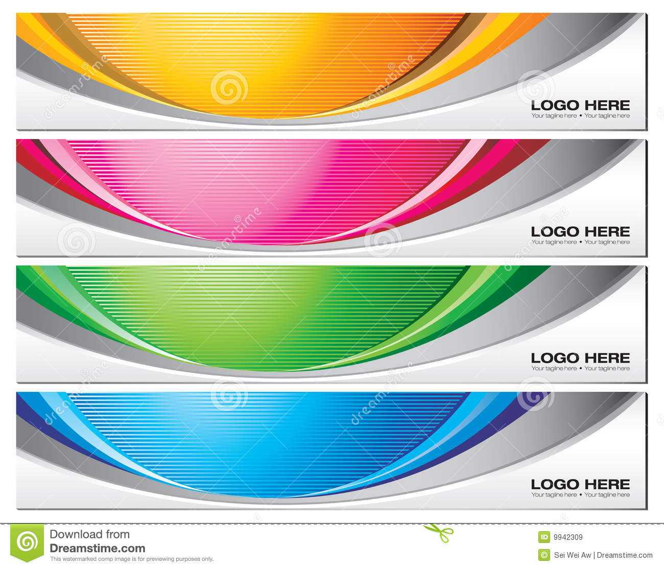 Banner Templates Stock Vector. Illustration Of Vector - 9942309 Throughout Website Banner Templates Free Download