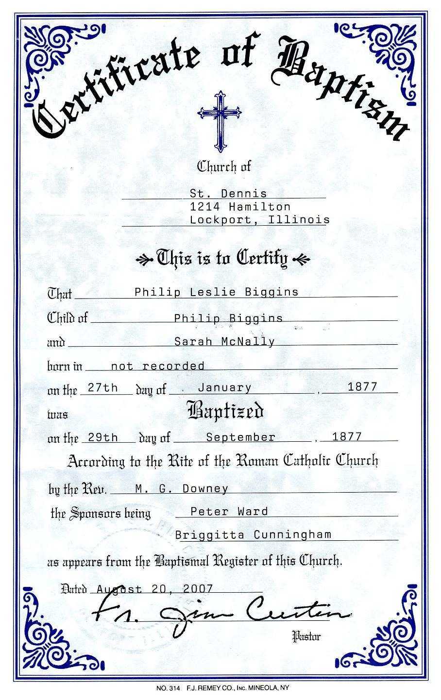 Baptism Certificate Format – Bolan.horizonconsulting.co For Christian Baptism Certificate Template