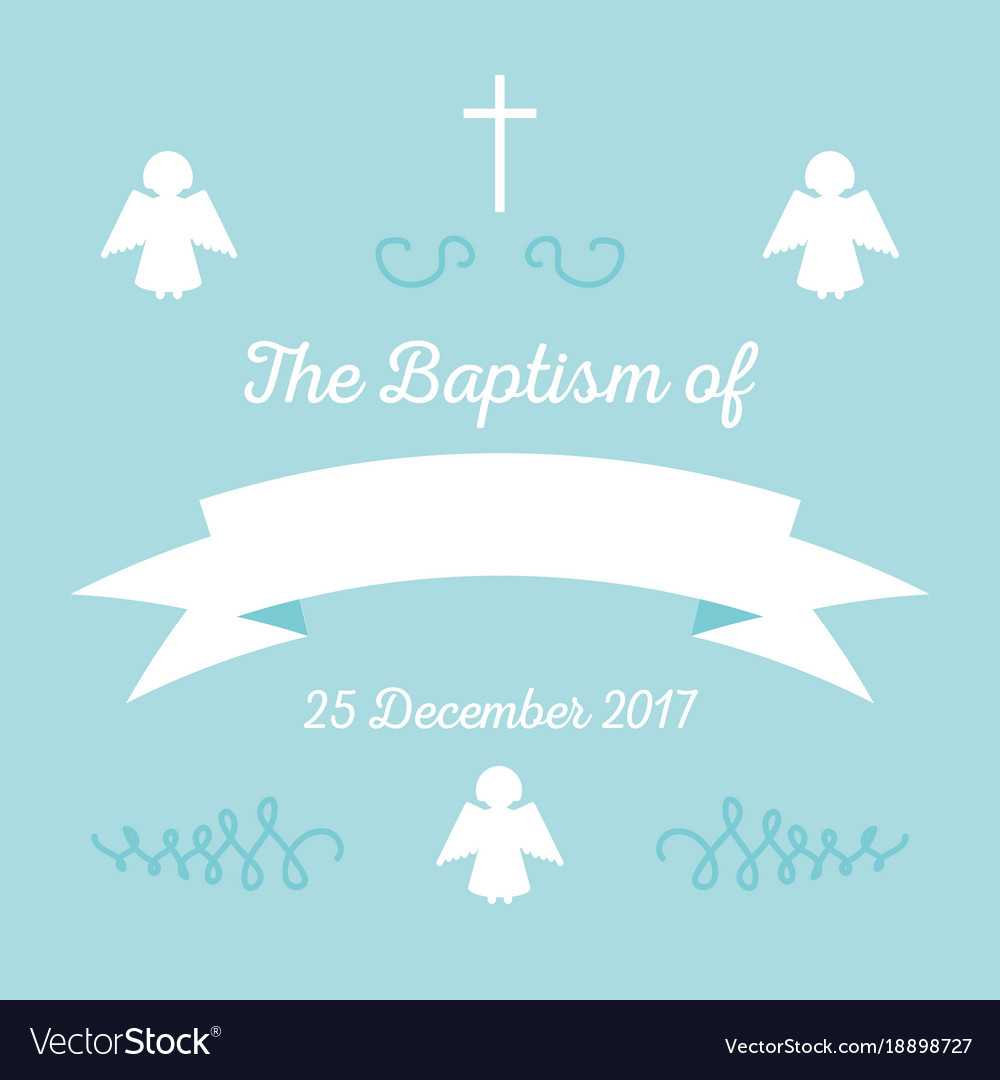 Baptism Invitation Template Throughout Christening Banner Template Free