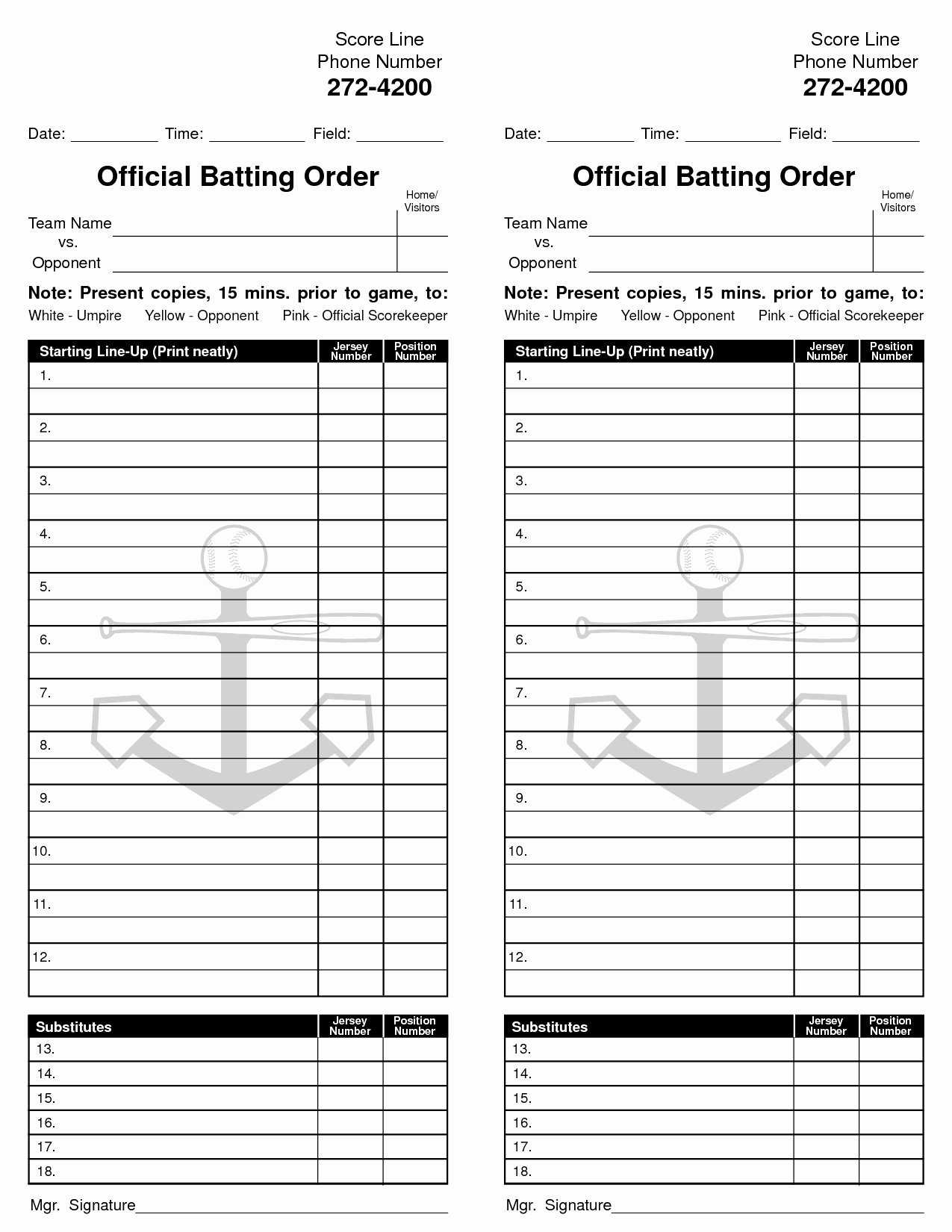 Baseball Lineup Cards Printable – Mahre.horizonconsulting.co Pertaining To Free Baseball Lineup Card Template