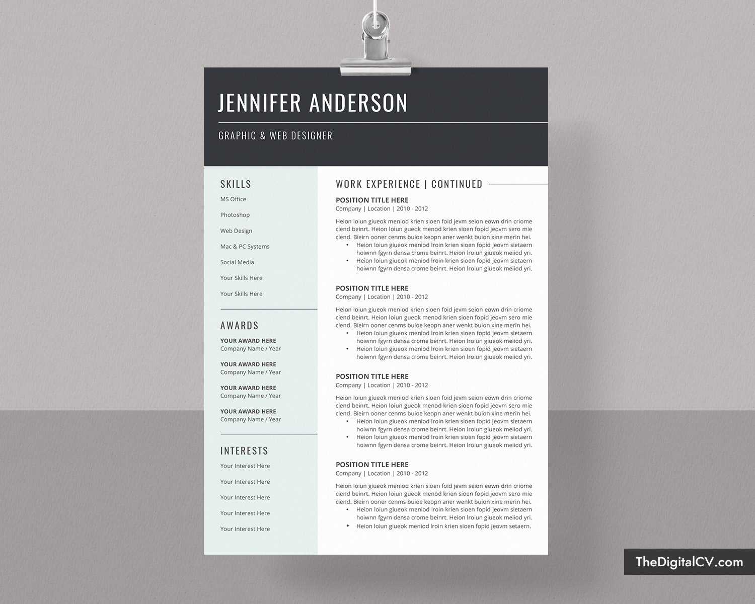 Basic And Simple Resume Template 2020 2021, Cv Template, Cover Letter,  Microsoft Word Resume Template, 1 3 Page, Modern Resume, Creative Resume, Regarding Simple Resume Template Microsoft Word