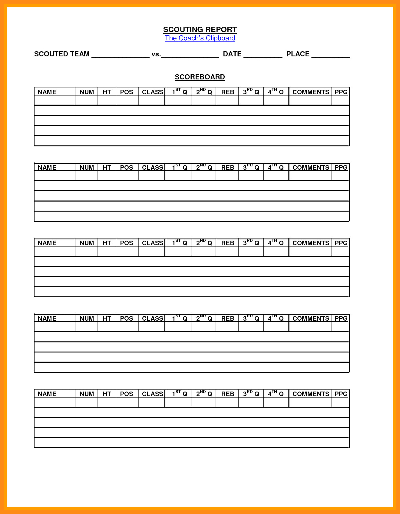 Basketball Scouting Charts – Bigit.karikaturize For Scouting Report Basketball Template