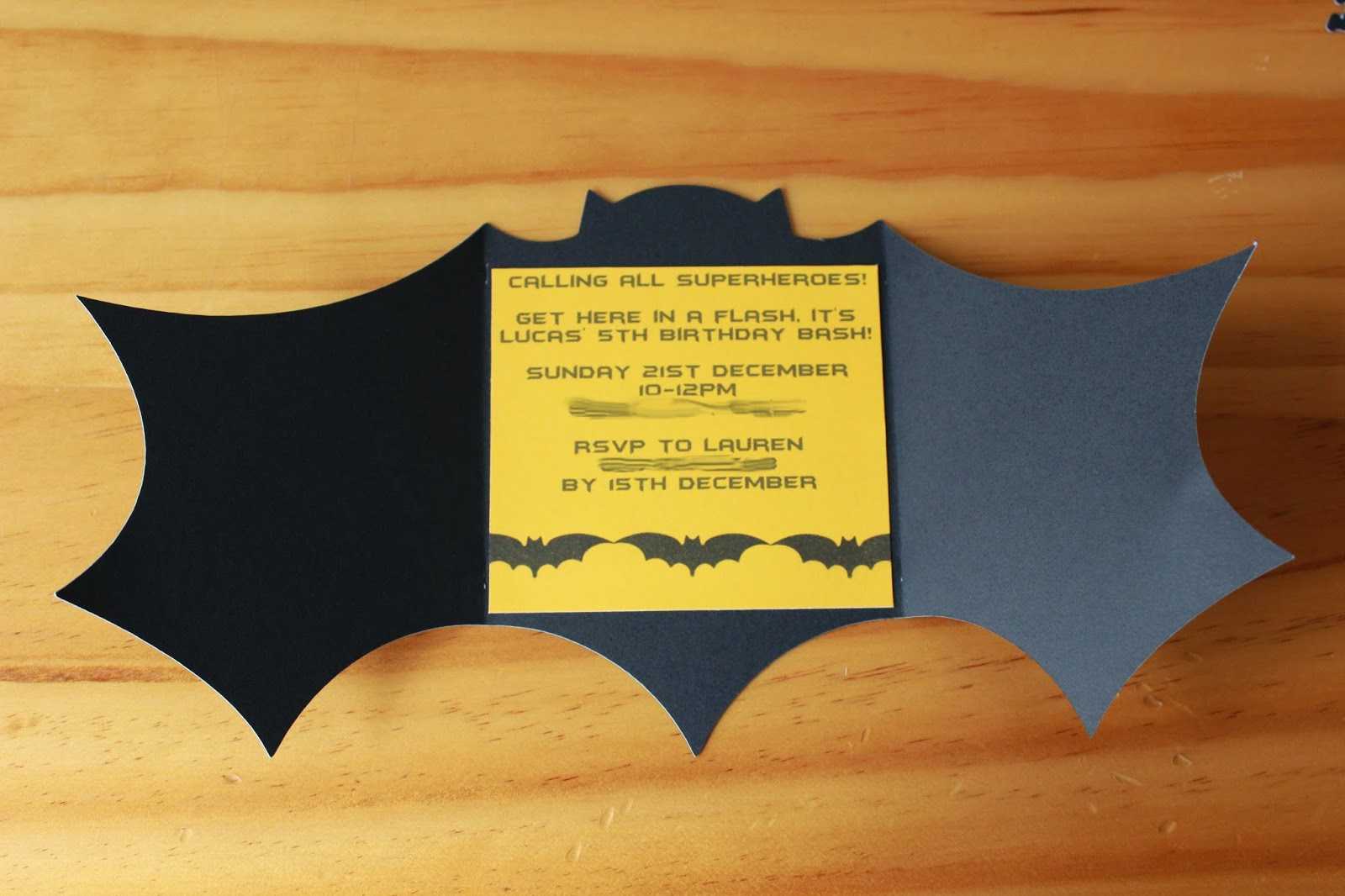 Batman Birthday Invitations Templates Ideas : Batman In Batman Birthday Card Template