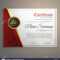 Beautiful Certificate Template Design With Best Award Symbol Pertaining To Beautiful Certificate Templates