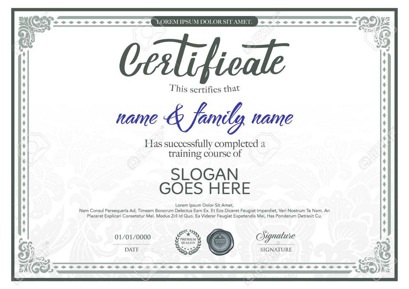 Beautiful Certificate Template. Pertaining To Beautiful Certificate Templates