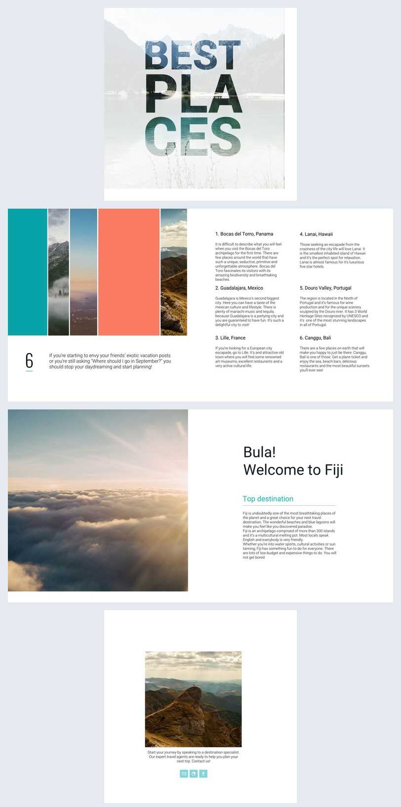 Beautiful Travel Guide Brochure Template – Flipsnack In Travel Guide Brochure Template