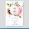 Beautiful Wedding Invitation Card Template With Floral Pertaining To Church Wedding Invitation Card Template