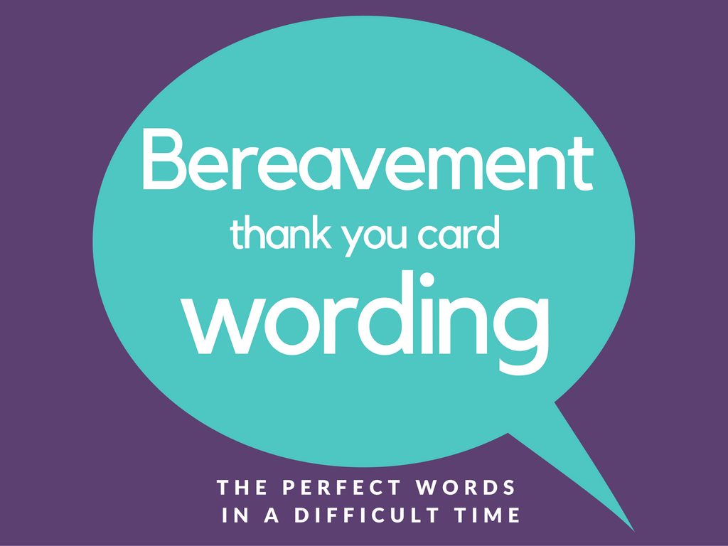 Bereavement Thank You Notes | Lovely Wording Examples Within Sympathy Thank You Card Template