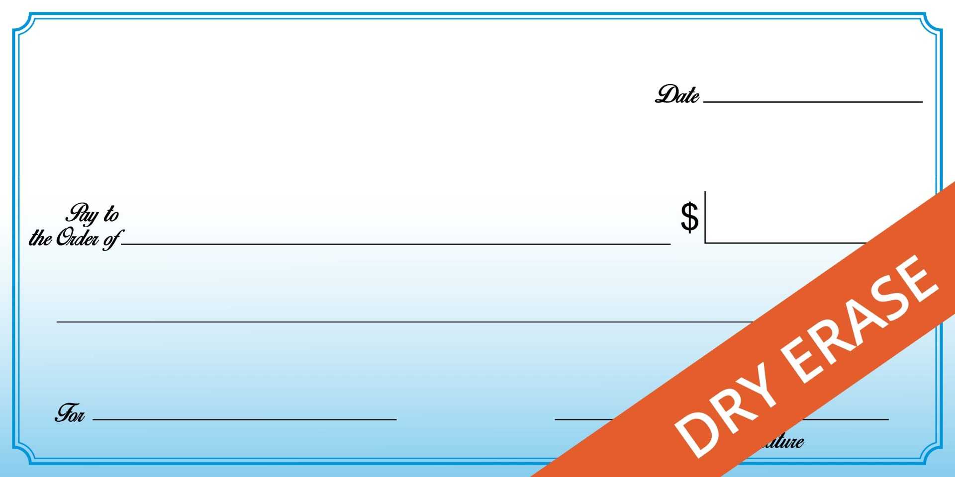 Big Check Printing | Same Day Shipping Before 2Pm Est In Customizable Blank Check Template