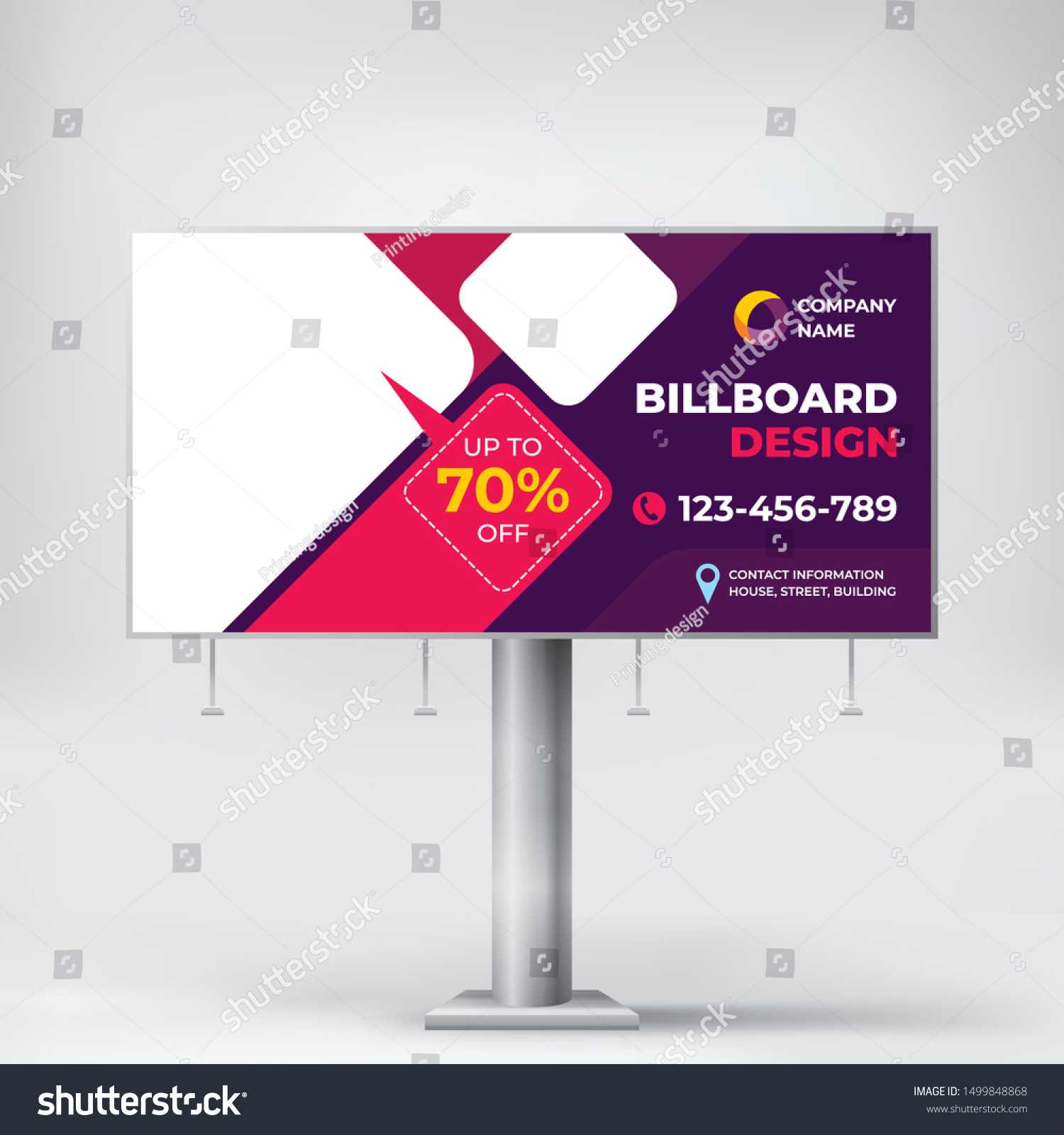 Billboard Creative Design Outdoor Advertising Banner Stock With Regard To Outdoor Banner Template