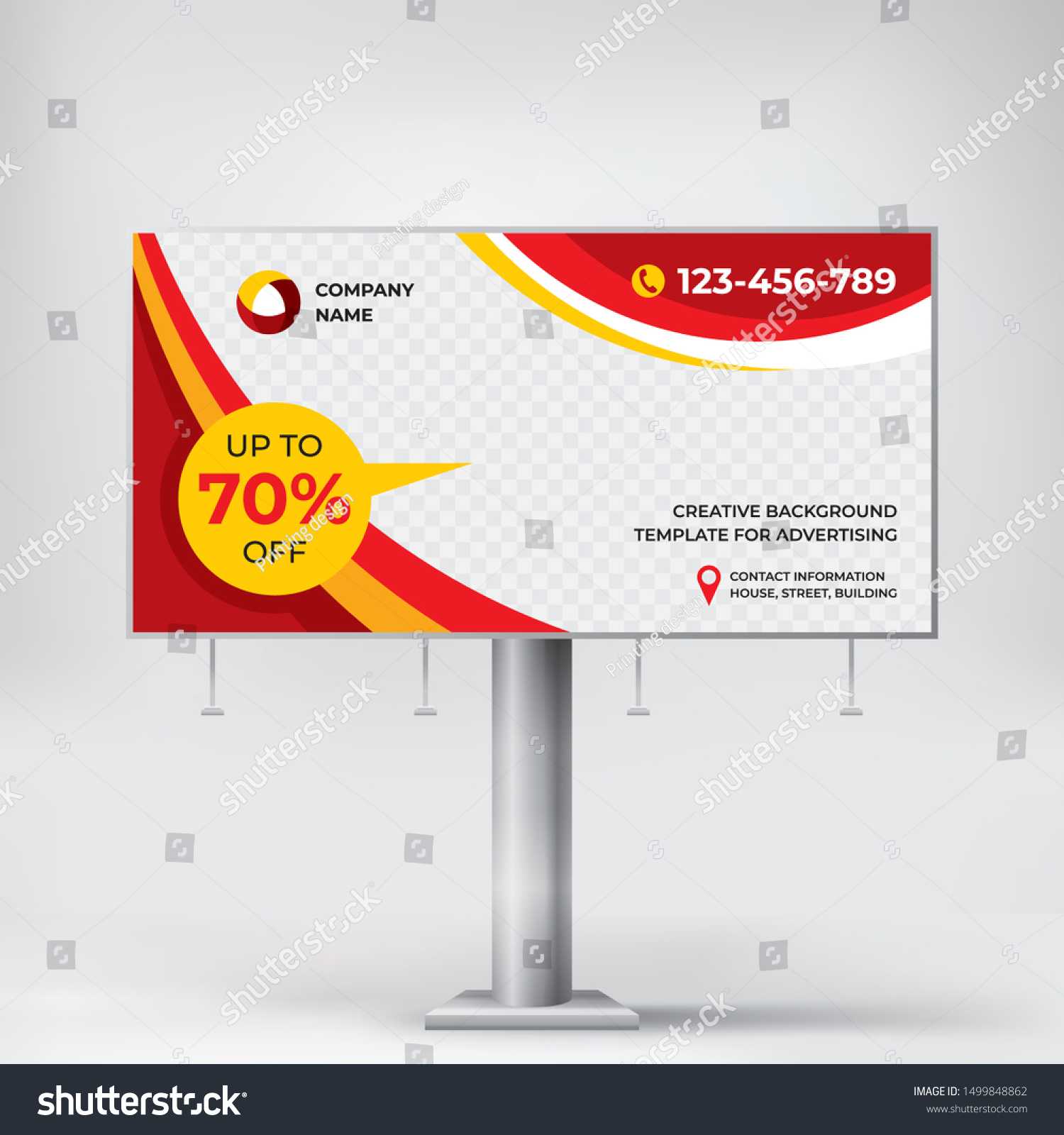 Billboard Creative Design Outdoor Advertising Banner Stock Within Outdoor Banner Template