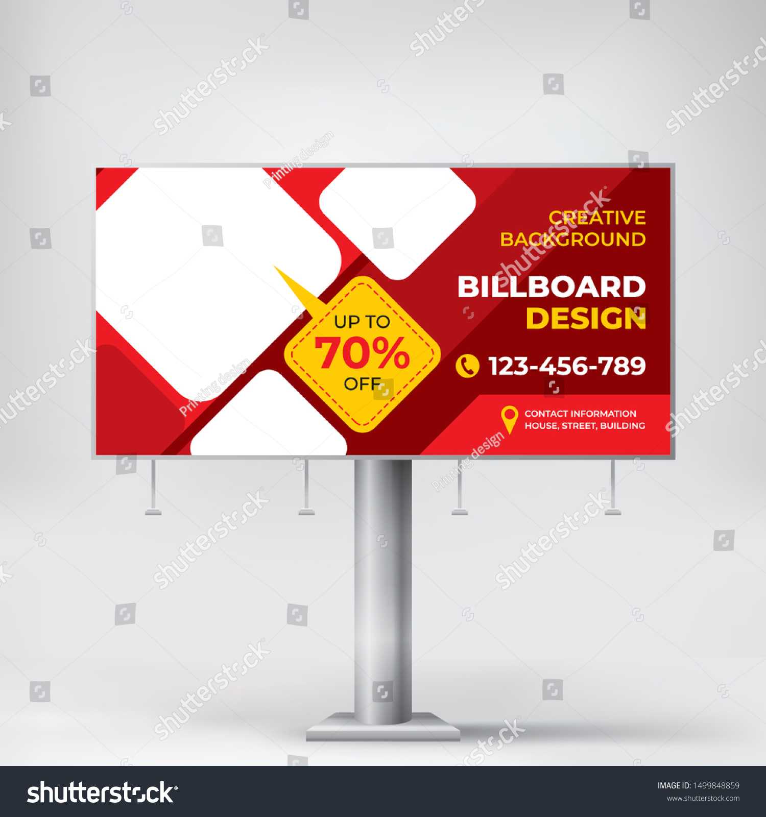 Billboard Creative Design Outdoor Advertising Banner Stock Within Outdoor Banner Template