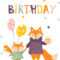 Birthday Card Design Cute Fox Mom Stock Vector (Royalty Free With Regard To Mom Birthday Card Template