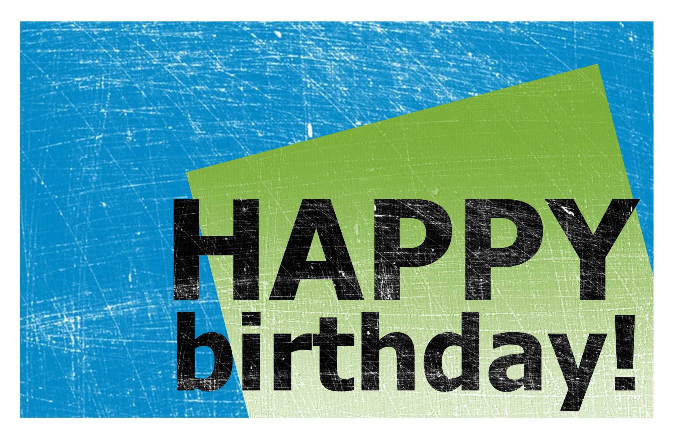 Birthday Card, Scratched Background (Blue, Green, Half Fold) Throughout Half Fold Greeting Card Template Word