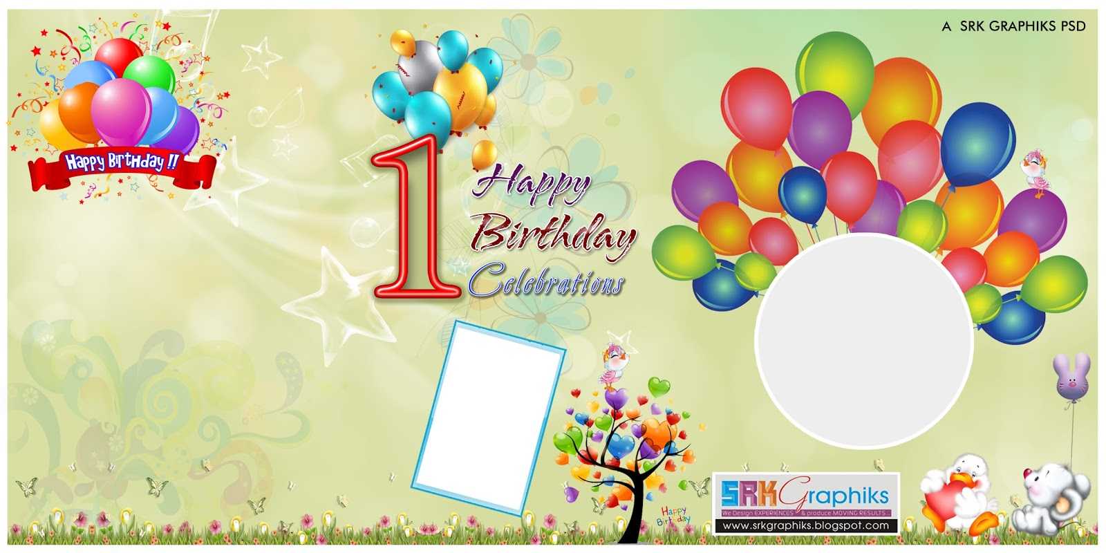 Birthday Photoshop Template With Free Happy Birthday Banner Templates Download