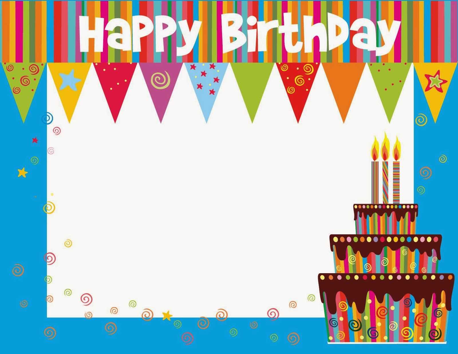 Birthday Template Free Download Fresh Free Printable With Regard To Free Printable Blank Greeting Card Templates