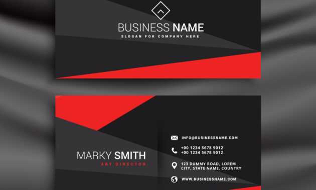 Black And Red Business Card Template With inside Buisness Card Templates