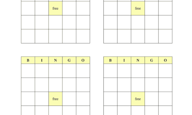 Blank Bingo Cards Printable - Fill Online, Printable in Clue Card Template