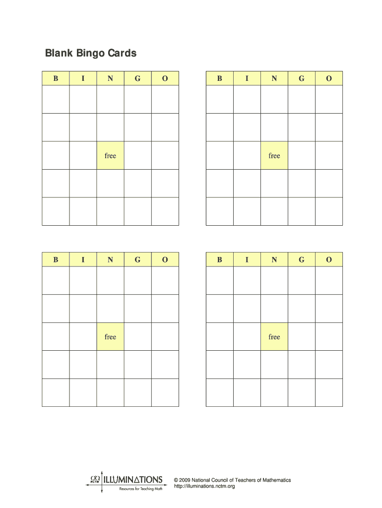 Blank Bingo Cards Printable – Fill Online, Printable With Regard To Blank Bingo Template Pdf