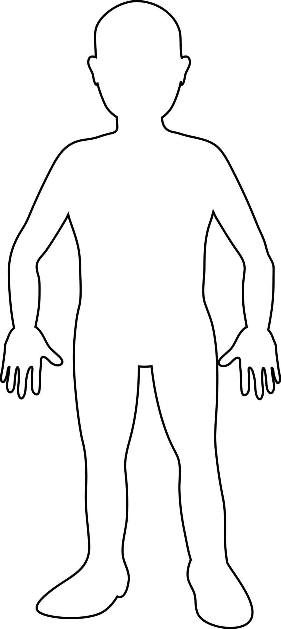 Blank Body Clipart Pertaining To Blank Body Map Template Professional