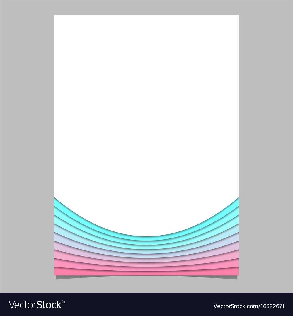 Blank Brochure Template From Curves – Flyer In Blank Templates For Flyers