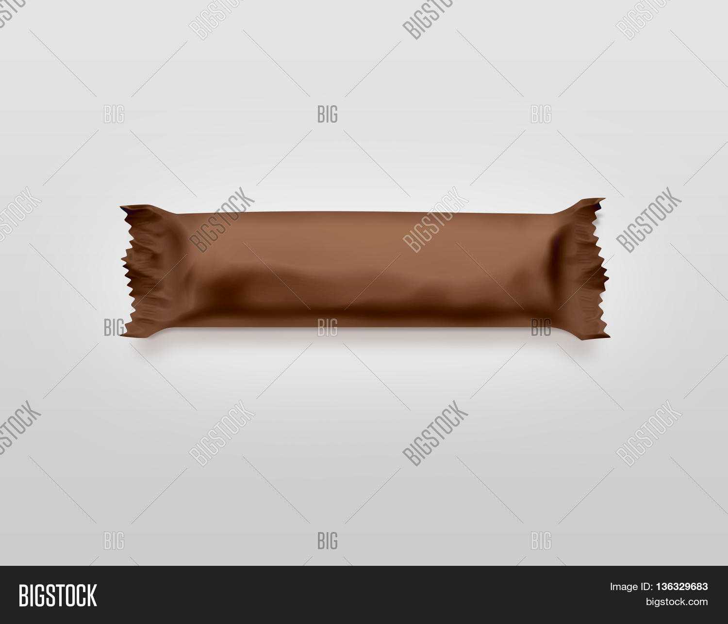 Blank Brown Candy Bar Image & Photo (Free Trial) | Bigstock With Free Blank Candy Bar Wrapper Template