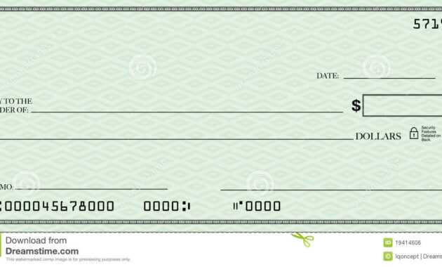 Blank Check Clipart inside Fun Blank Cheque Template