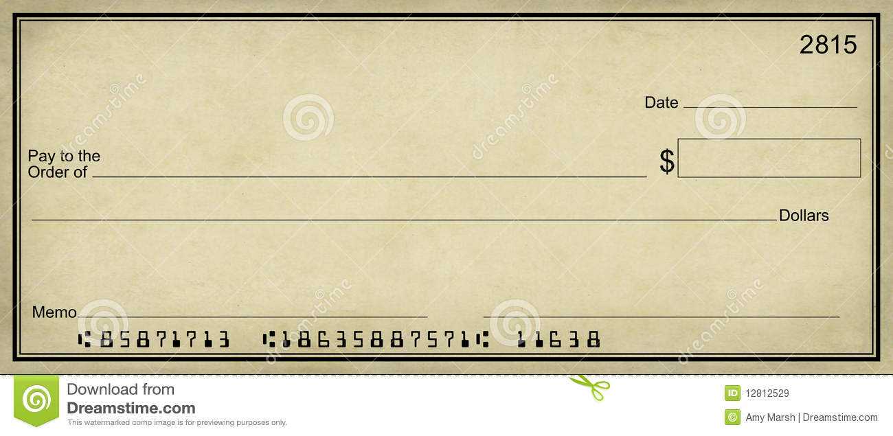 Blank Check Clipart With Fun Blank Cheque Template