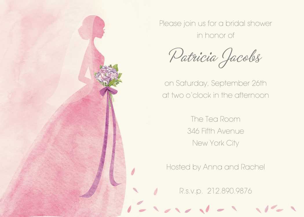 Blank Invitation Templates For Microsoft Word Wedding Free With Regard To Blank Bridal Shower Invitations Templates
