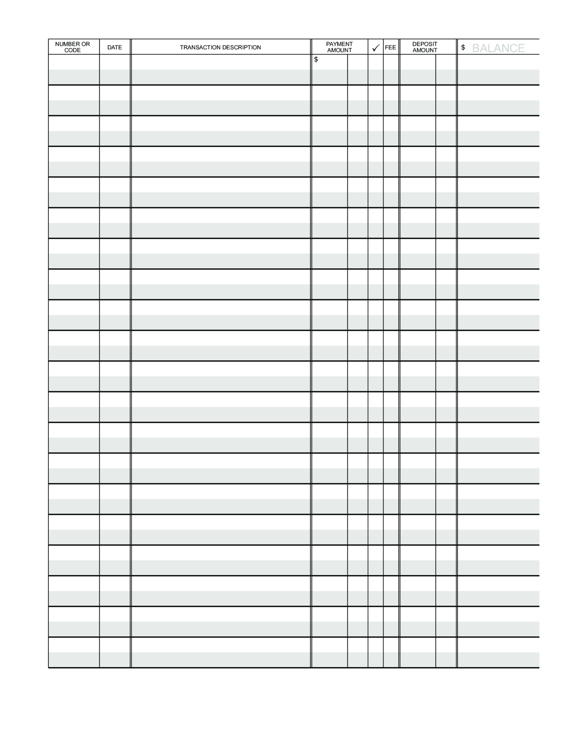 Blank Ledger Paper | Templates At Allbusinesstemplates Pertaining To Blank Ledger Template