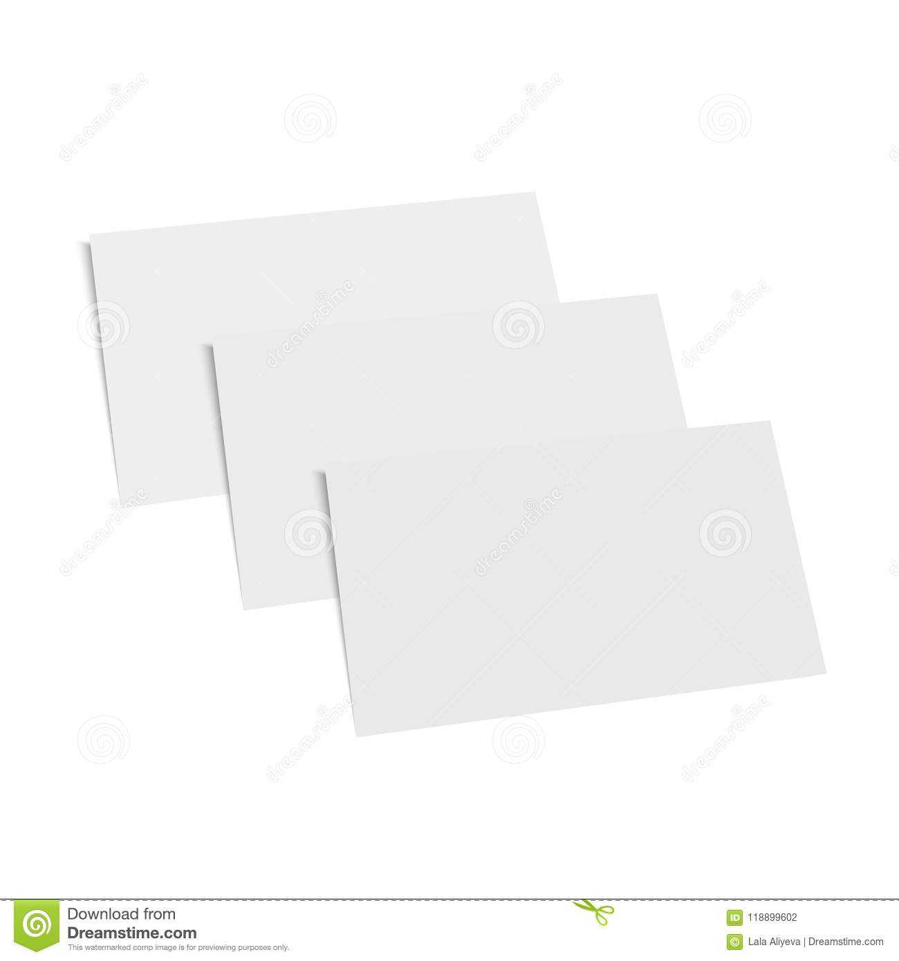 Blank Of Business Card Template. Vector. Stock Vector Regarding Blank Business Card Template Download