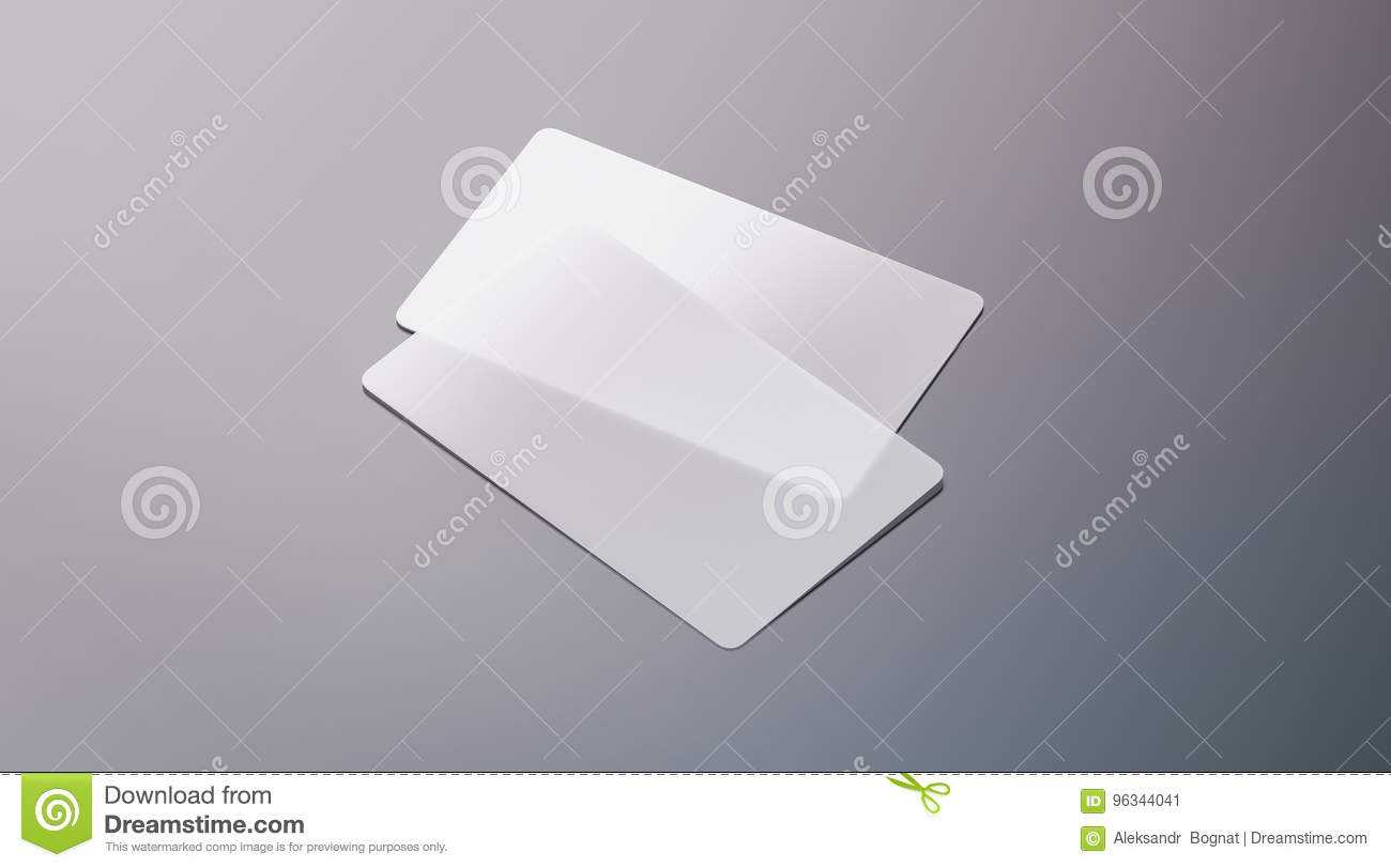 Blank Plastic Transparent Business Cards Mock Up Stock Image With Transparent Business Cards Template