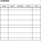 Blank Schedule Sheet – Mahre.horizonconsulting.co Throughout Blank Cleaning Schedule Template