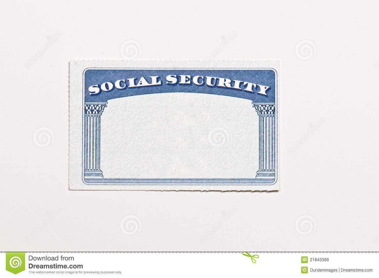 Blank Social Security Card Stock Image. Image Of Document Inside Social Security Card Template Free