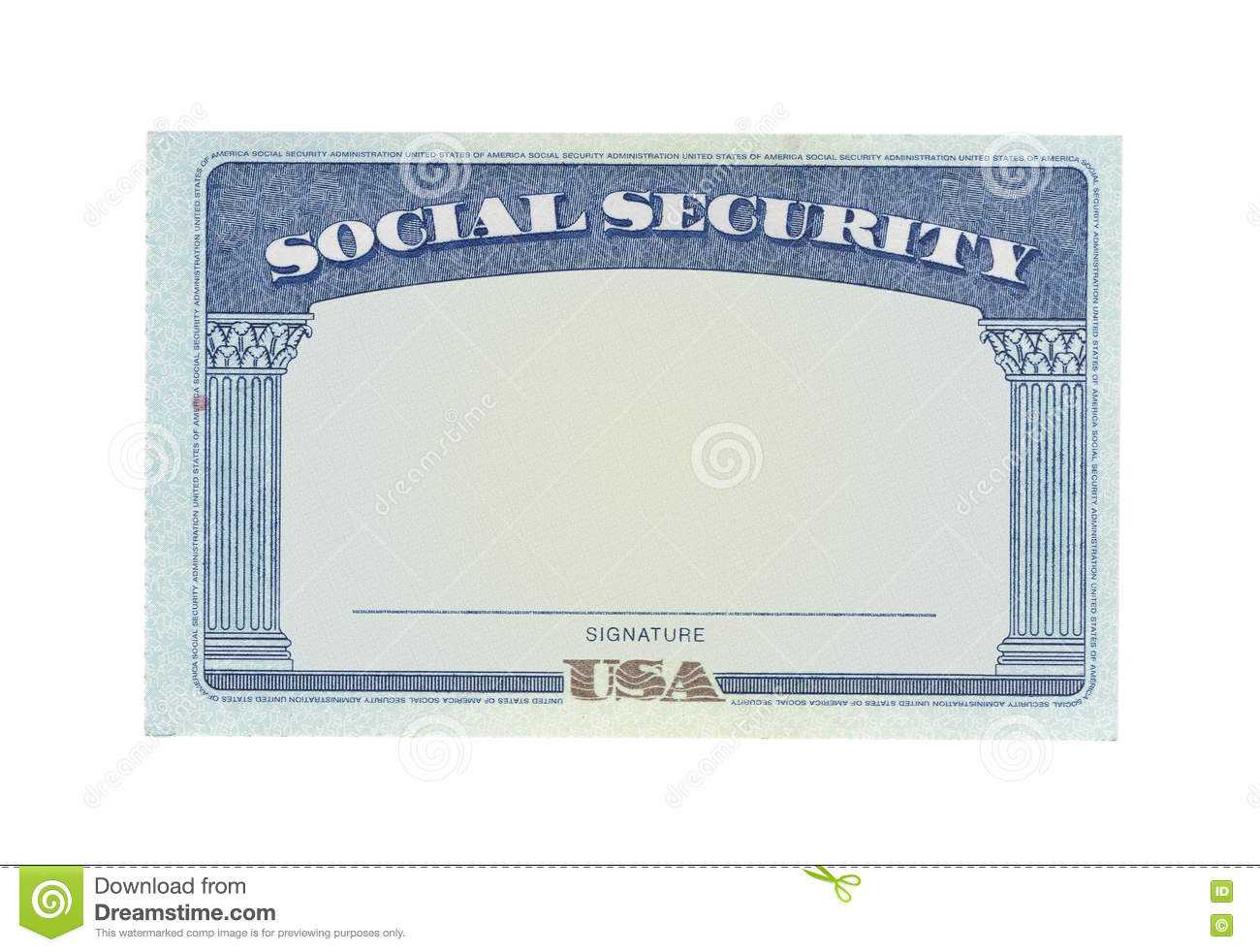 Blank Social Security Card Stock Photos - Download 122 Regarding Blank Social Security Card Template