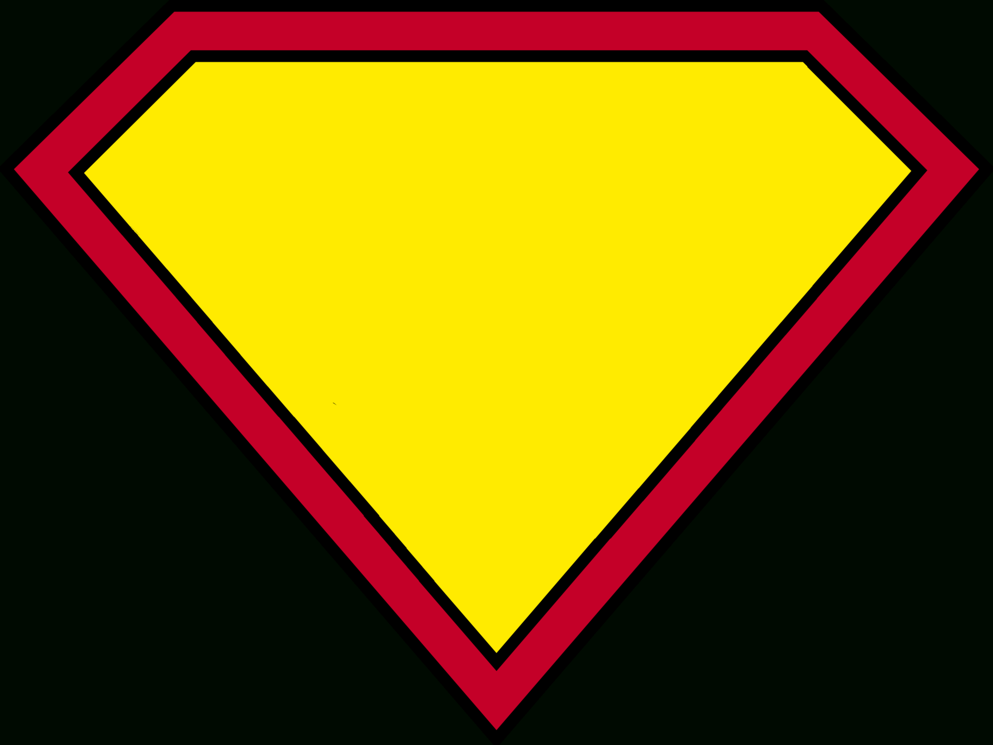 Blank Superman Logo Template Professional Template