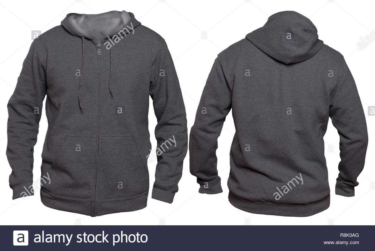 Blank Sweatshirt Mock Up Template, Front, And Back View For Blank Black Hoodie Template