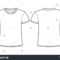 Blank Tshirt Template Front Back Stock Vector (Royalty Free Within Blank T Shirt Outline Template