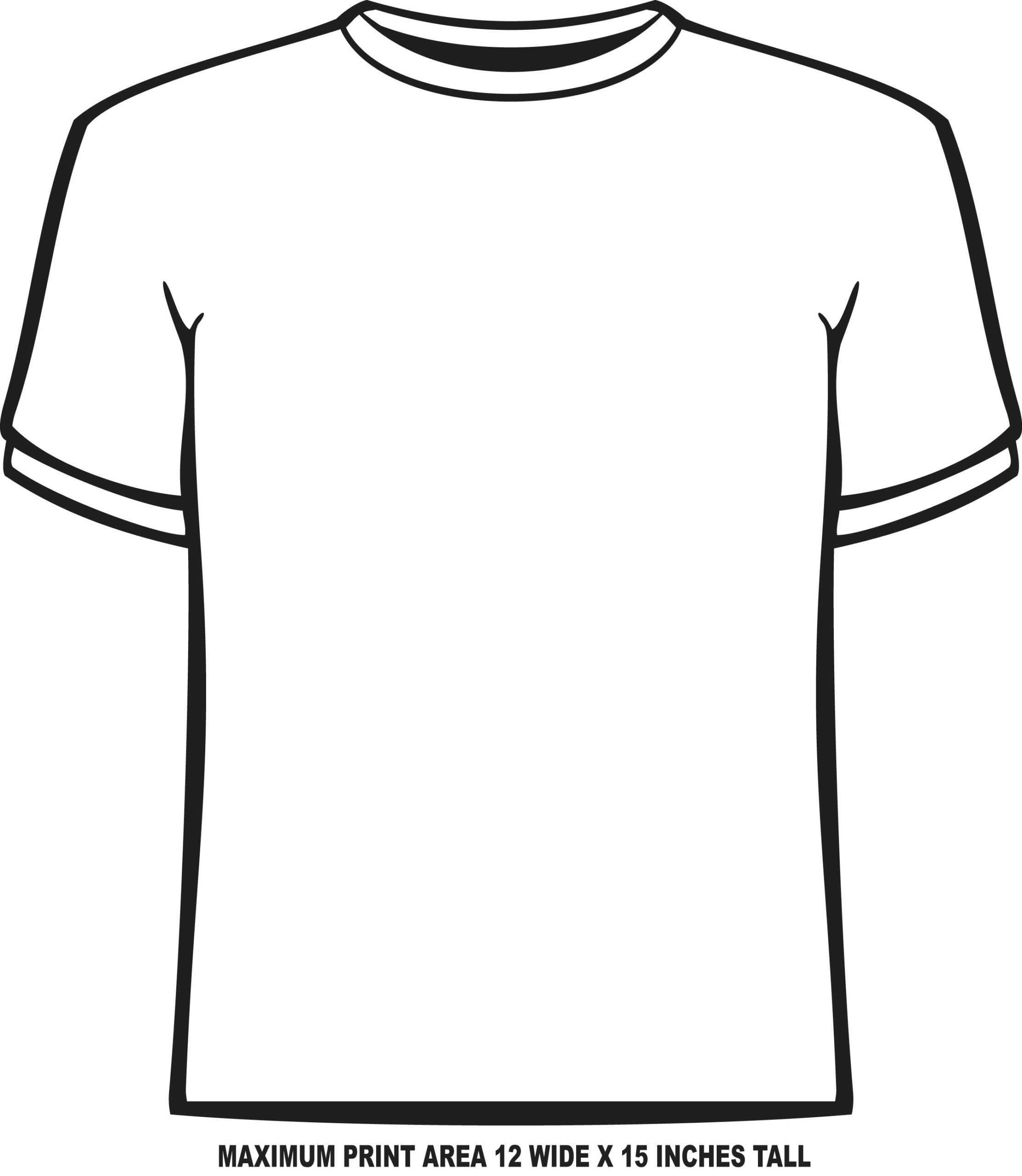 Blank Tshirt Template Pdf – Dreamworks Inside Blank Tshirt Template Pdf