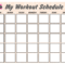 Blank Workout Schedule For Women | Templates At Intended For Blank Workout Schedule Template