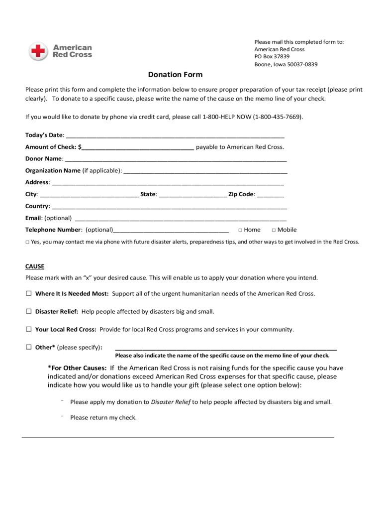 Blood Donation Form – 2 Free Templates In Pdf, Word, Excel With Regard To Donation Card Template Free