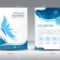Blue Annual Report Template Illustration,brochure Template,cover.. Inside Illustrator Report Templates