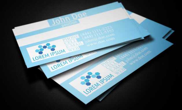 Blue Medical Business Card Template - Business Cards Lab inside Medical Business Cards Templates Free