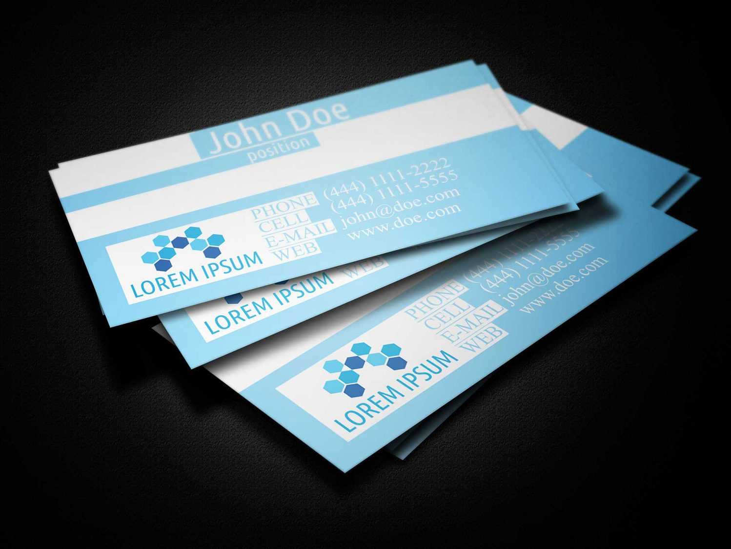 Blue Medical Business Card Template – Business Cards Lab Inside Medical Business Cards Templates Free