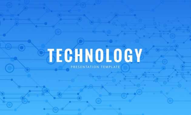 Blue Tech Free Powerpoint Template - Powerpointify within Powerpoint Templates For Technology Presentations