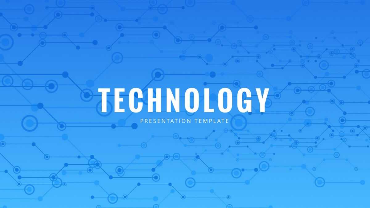 Blue Tech Free Powerpoint Template - Powerpointify Within Powerpoint Templates For Technology Presentations