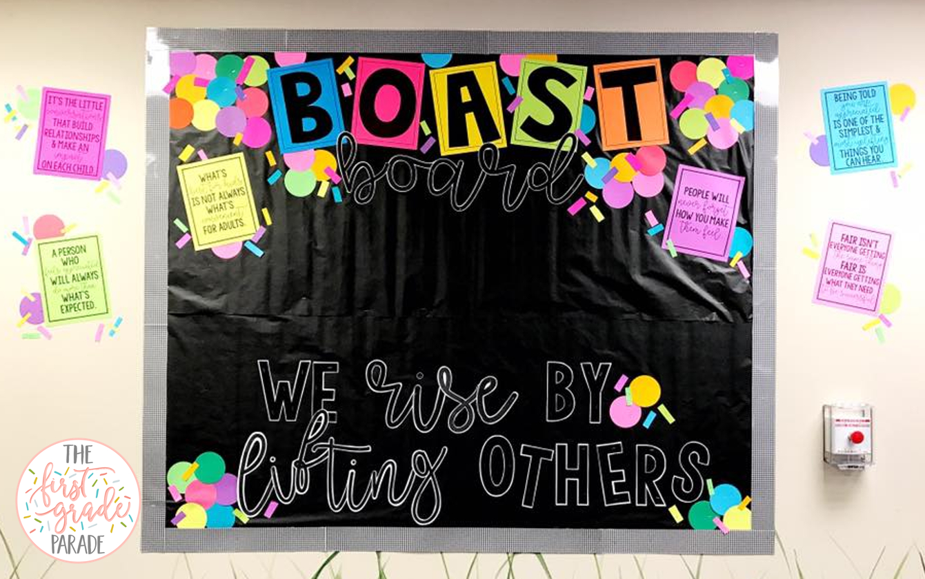 Boast Board – Bulletin Board Idea – The First Grade Parade Pertaining To Bulletin Board Template Word